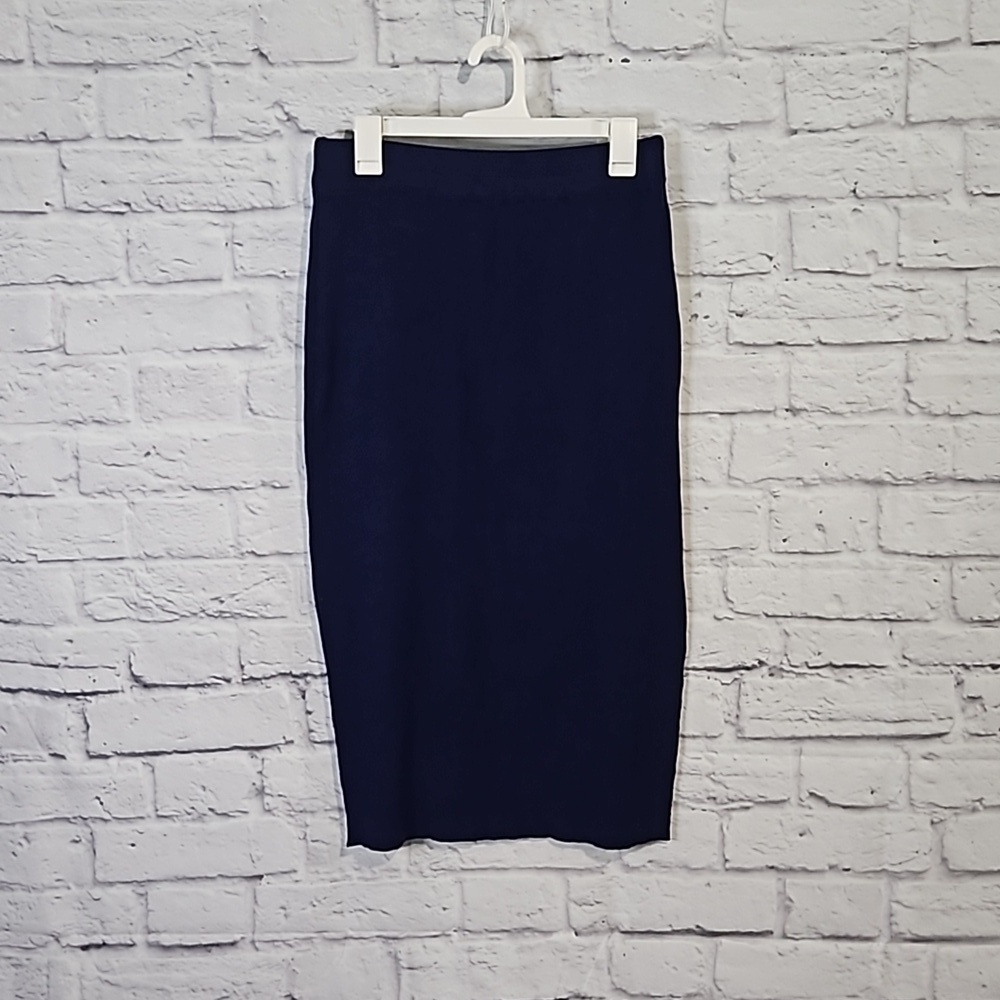 💙 High waist ribbed pencil skirt